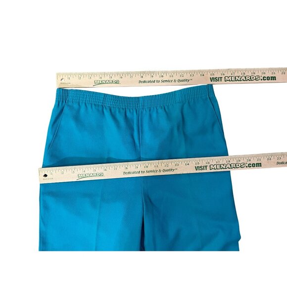 Vintage Catnip Pants Womens S Used Pull-On Turquoise - Picture 8 of 13